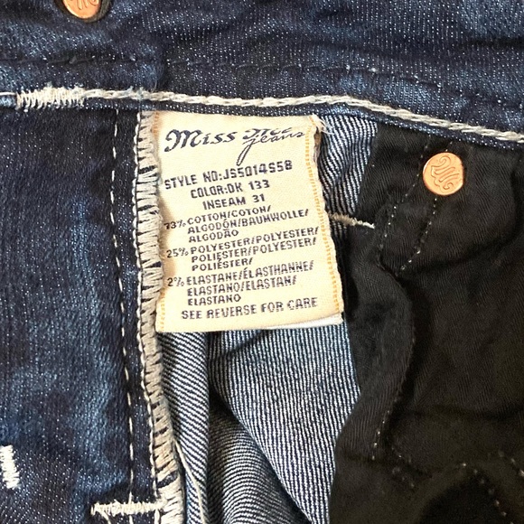 Miss Me Dark Wash Size 27 Signature Skinny Jeans - Picture 5 of 12